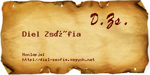 Diel Zsófia névjegykártya